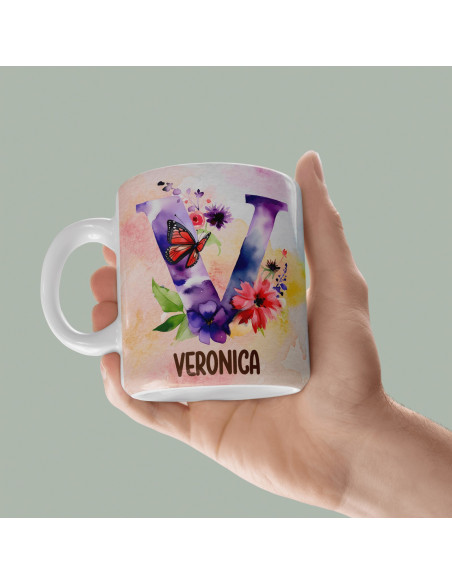 Iniciales Flores Mariposas