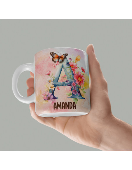 Iniciales Flores Mariposas