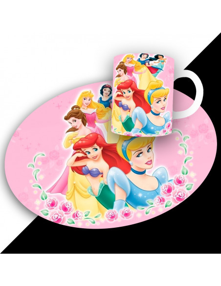 PACK DE 25 PLANTILLAS DE INDIVIDUAL REDONDO + TAZA