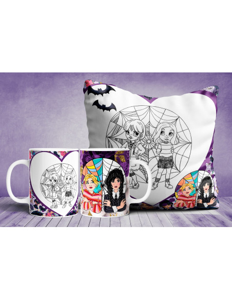 copy of Almohadón + taza demon slayer colorear/pintar