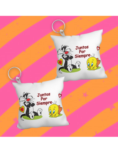 Llavero almohadita día del amigo