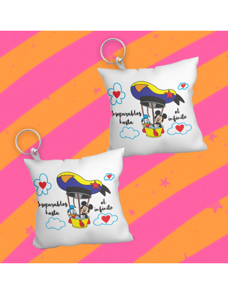 Llavero almohadita día del amigo