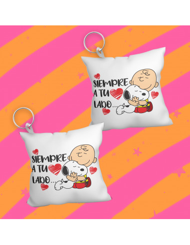 Llavero almohadita día del amigo