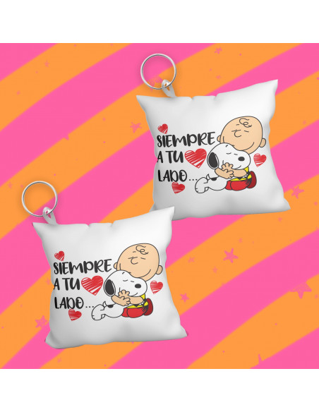 Llavero almohadita día del amigo