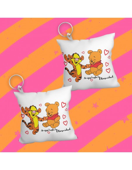 Llavero almohadita día del amigo