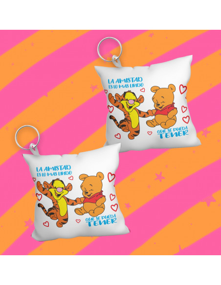 Llavero almohadita día del amigo