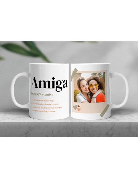 Taza foto día del amigo