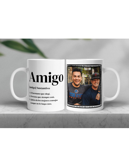 Taza foto día del amigo
