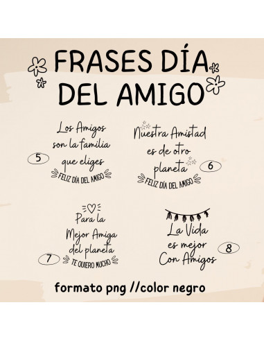 Frases Día del Amigo