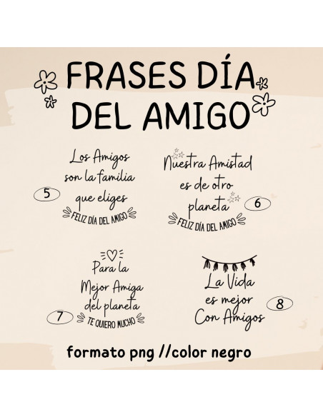 Frases Día del Amigo