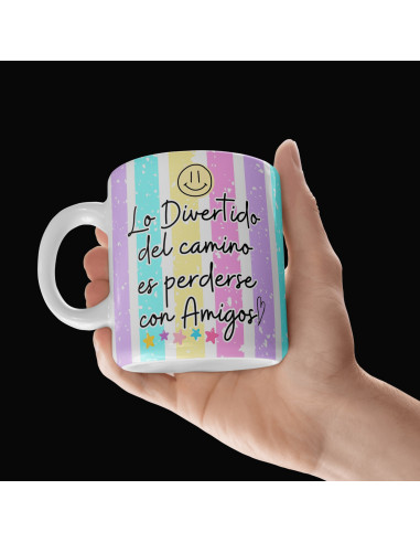 Taza foto día del amigo frases