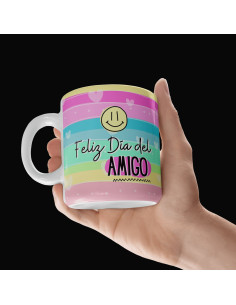 Taza foto día del amigo frases