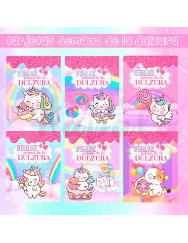 Tarjetas Semana de la Dulzura