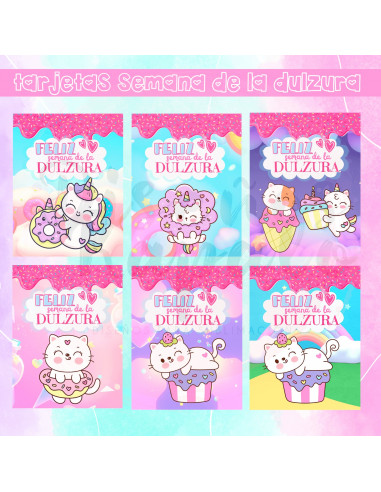 Tarjetas Semana de la Dulzura