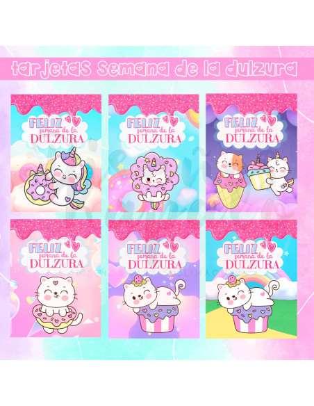 Tarjetas Semana de la Dulzura