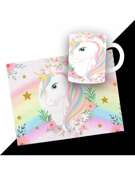 PACK DE 25 PLANTILLAS DE INDIVIDUAL RECTANGULAR + TAZA