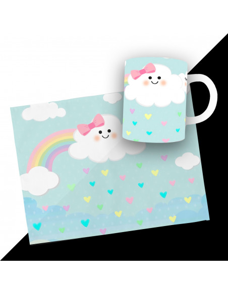 PACK DE 25 PLANTILLAS DE INDIVIDUAL RECTANGULAR + TAZA