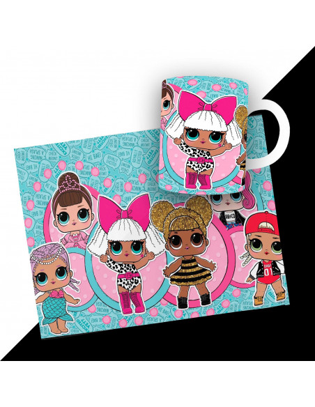 PACK DE 25 PLANTILLAS DE INDIVIDUAL RECTANGULAR + TAZA