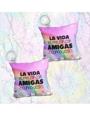 Llavero almohadita día del amigo 3