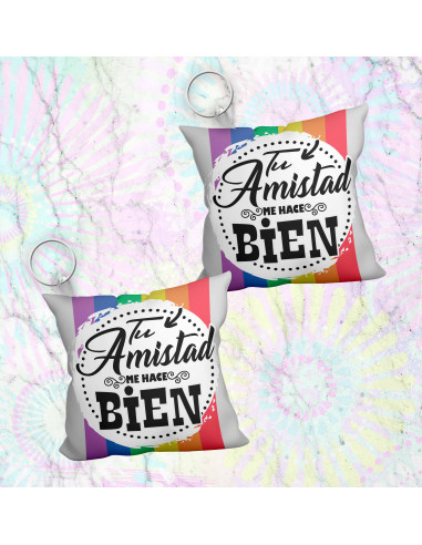 Llavero almohadita día del amigo 3