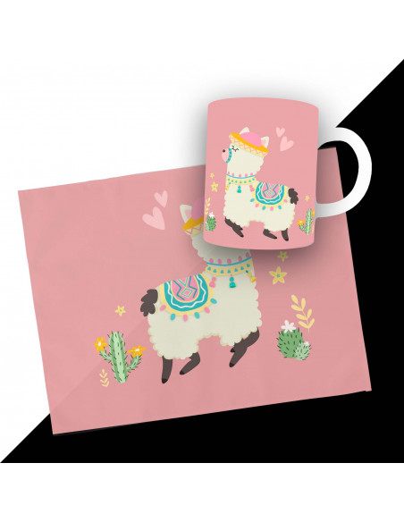 PACK DE 25 PLANTILLAS DE INDIVIDUAL RECTANGULAR + TAZA