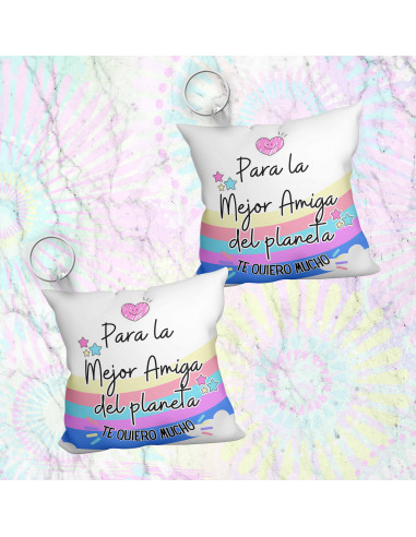 Llavero almohadita día del amigo 3
