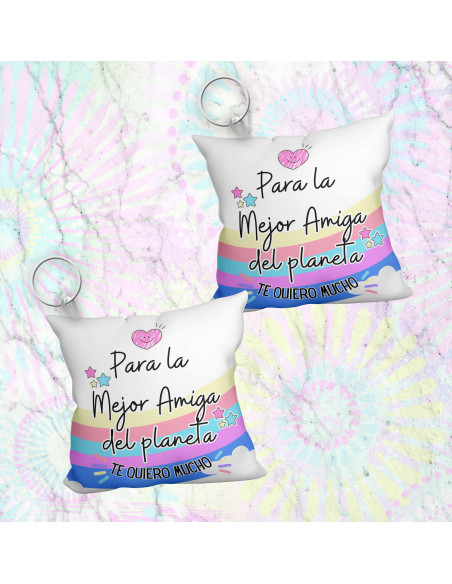 Llavero almohadita día del amigo 3