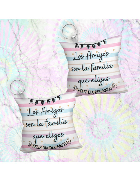 Llavero almohadita día del amigo 3