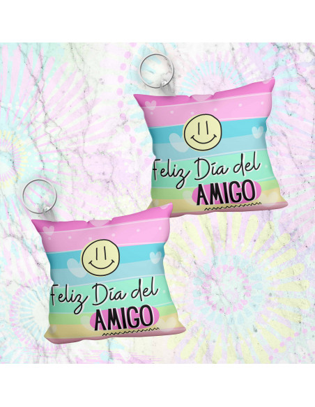 Llavero almohadita día del amigo 3