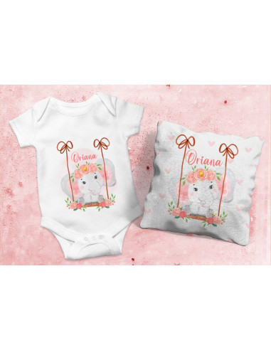 Body Almohadón elefante rosa