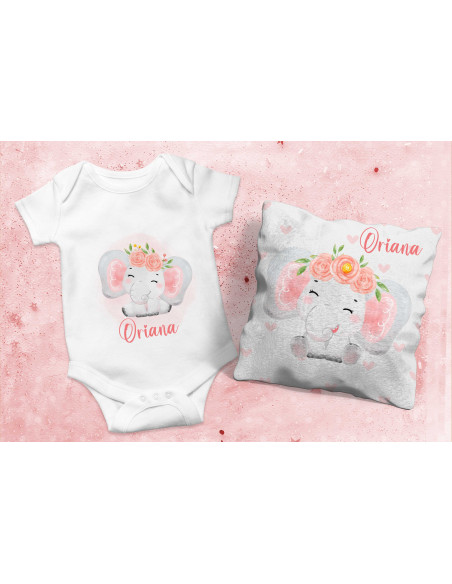 Body Almohadón elefante rosa