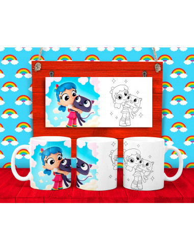 15 DISEÑOS DE TAZAS PARA COLOREAR