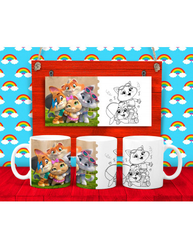 15 DISEÑOS DE TAZAS PARA COLOREAR
