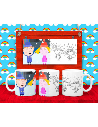 15 DISEÑOS DE TAZAS PARA COLOREAR