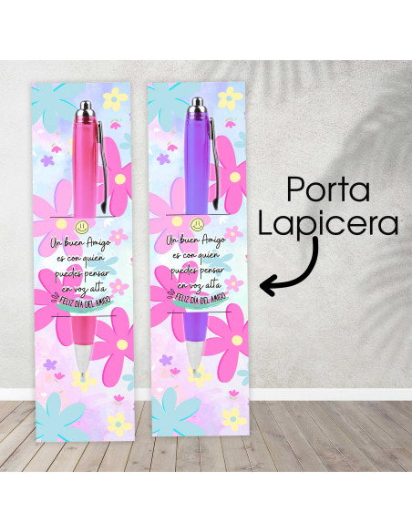 Porta lapicera día del amigo
