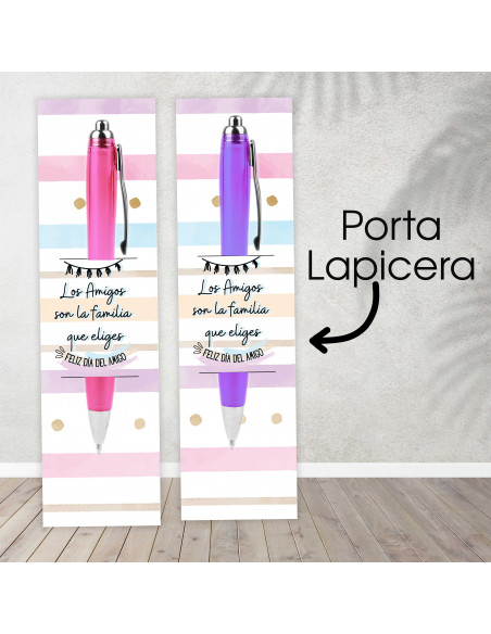Porta lapicera día del amigo