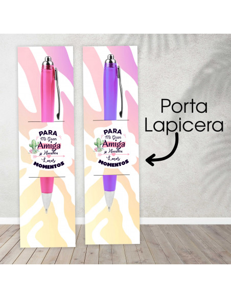 Porta lapicera día del amigo