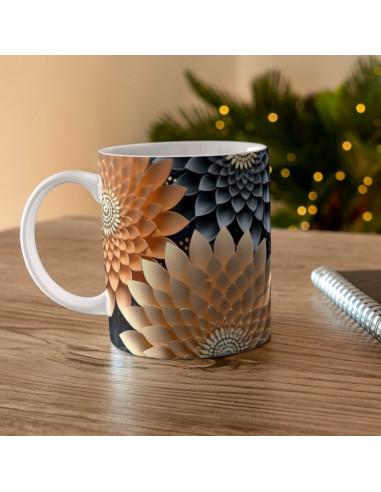 Taza 3D FLORES