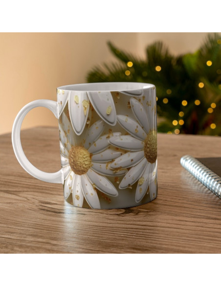Taza 3D FLORES