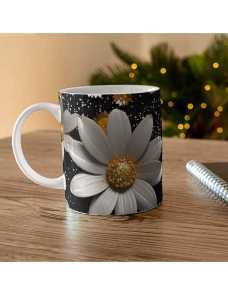 Taza 3D FLORES