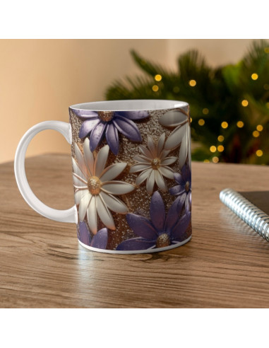 Taza 3D FLORES