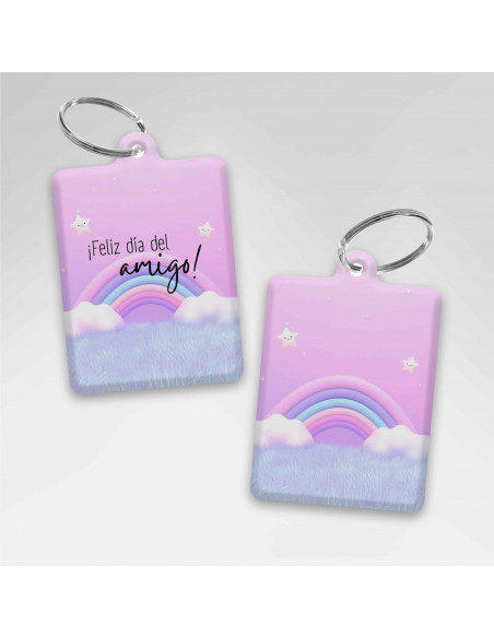 LLAVEROS RECTANGULAR DIA DEL AMIGO