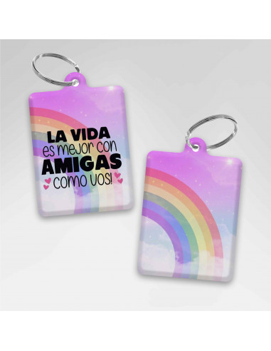 LLAVEROS RECTANGULAR DIA DEL AMIGO