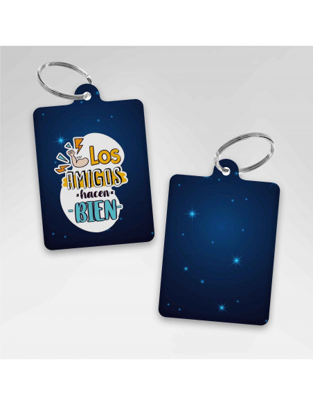 LLAVEROS RECTANGULAR DIA DEL AMIGO