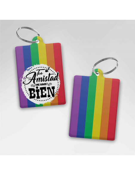 LLAVEROS RECTANGULAR DIA DEL AMIGO