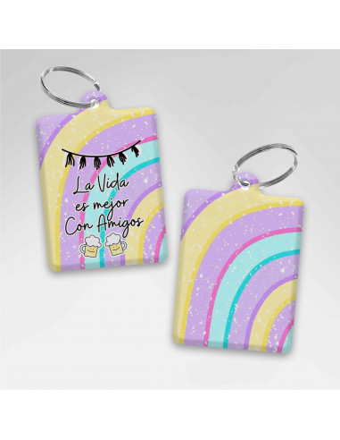LLAVEROS RECTANGULAR DIA DEL AMIGO