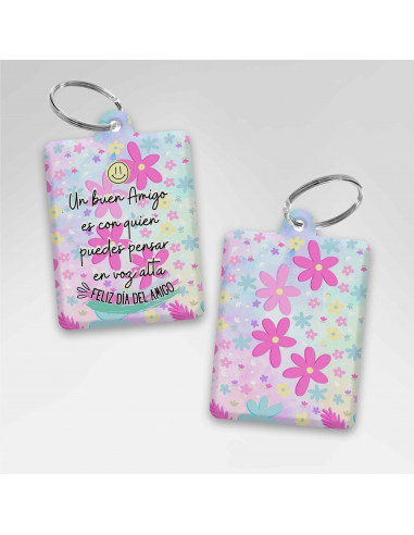 LLAVEROS RECTANGULAR DIA DEL AMIGO