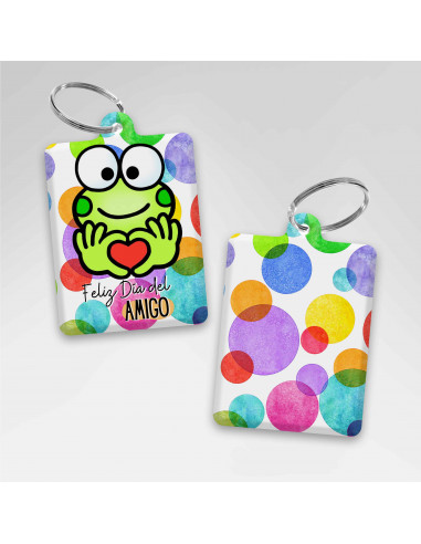 LLAVEROS RECTANGULAR DIA DEL AMIGO