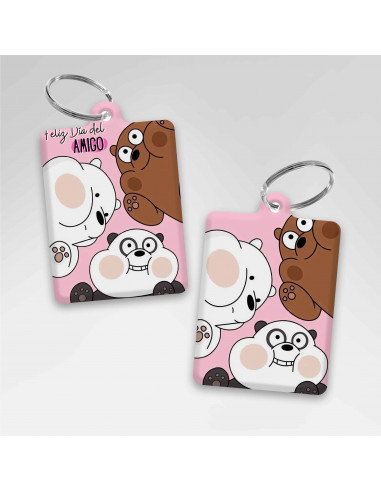 LLAVEROS RECTANGULAR DIA DEL AMIGO