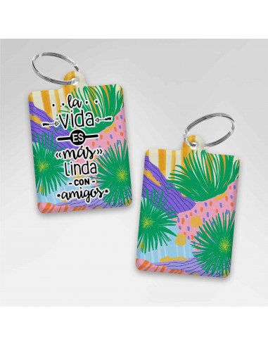 LLAVEROS RECTANGULAR DIA DEL AMIGO